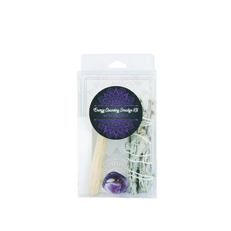 Energy Cleansing Smudge Kit with Amethyst | Rooted Phoenix Spiritual