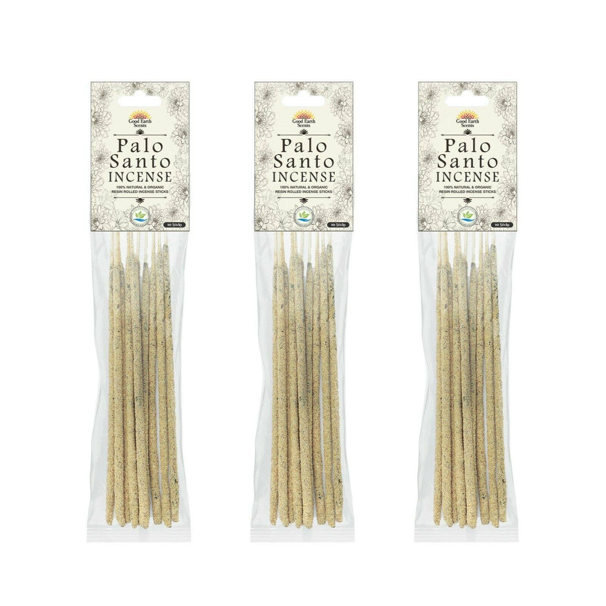 Palo Santo Resin-Rolled Incense Sticks | 10 Pack | Rooted Phoenix Spiritual