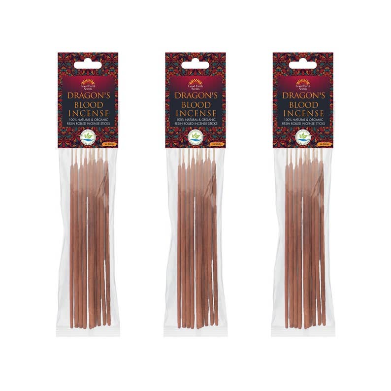 Dragon's Blood Resin Incense Sticks | 10 Pack | Rooted Phoenix Spiritual