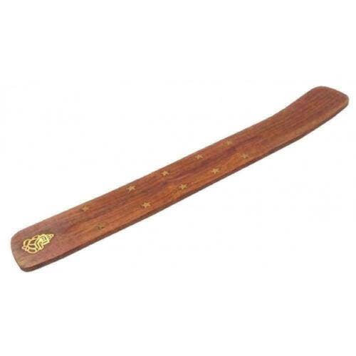Wood Incense Holder and Ash Catcher | 10 Inch | Rooted Phoenix Spiritual