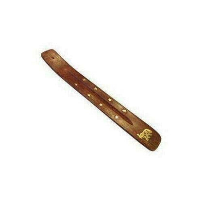 Wood Incense Holder and Ash Catcher | 10 Inch | Rooted Phoenix Spiritual