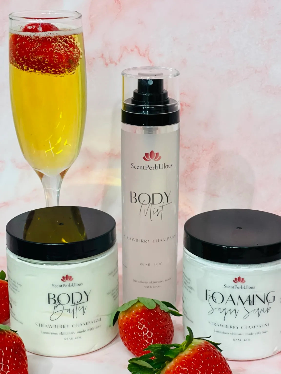 Strawberry Champagne Body Collection